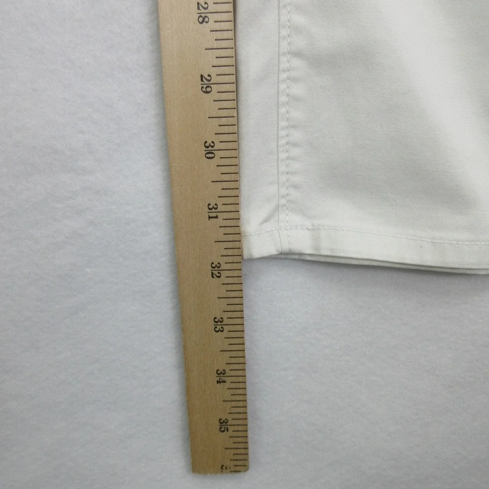 AG Adriano Goldschmied Green Label Mens White Slim Chino Pants Size 33 Stretch